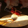 thumbnail image 2 of Dalrosia Crystal Butterfly Figurine Glass Butterfly with Crystal Ball Base Crystal Animal Collectibles Figurines Gifts for Women, 2 of 5