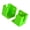 Green, variant on Rigid Wall Brackets 2 Piece Set, Screw Mount U Shaped Holder Pair for Daily Home Wall Support