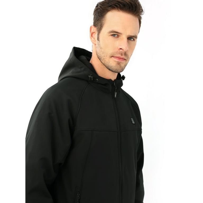 ULUSERN Men's Heated Jacket, 12V Battery, Large Heating ULUSERN Men's Heated Jacket, 12V Battery, Large Heating