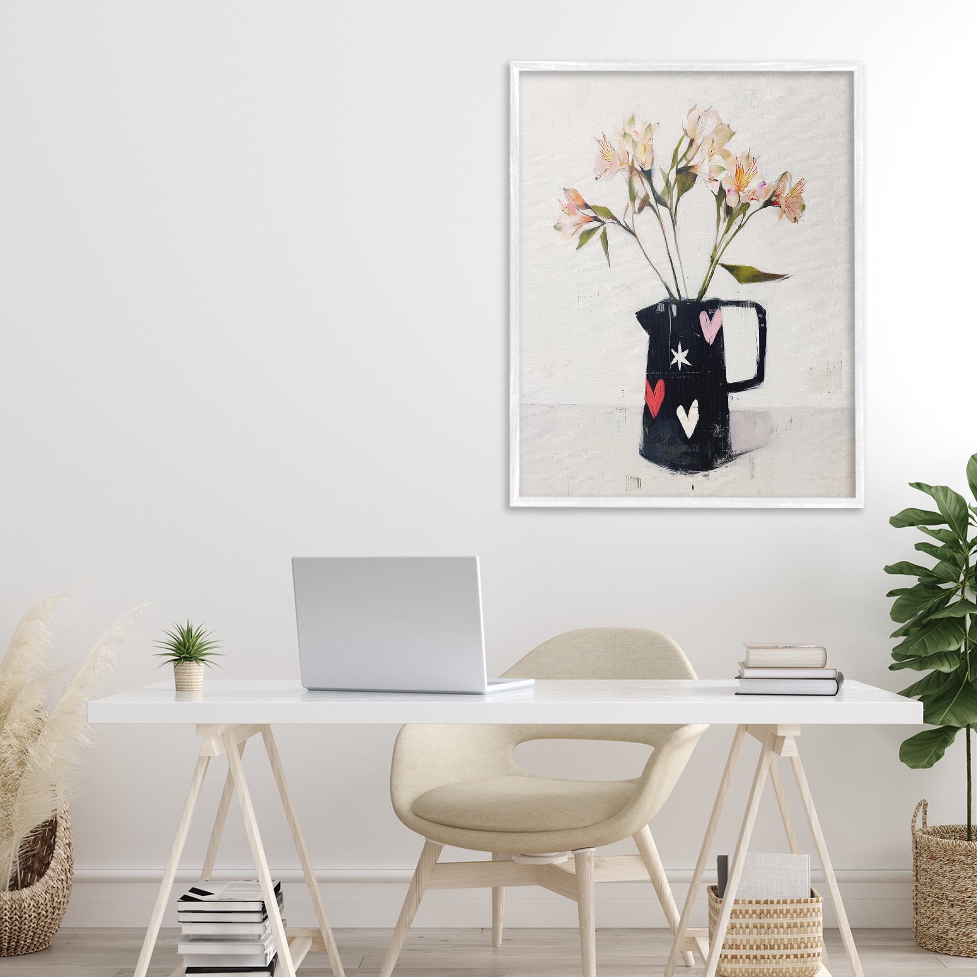 Stupell Industries Urban Mirage of Petals White Framed Giclee Art, design by Svetlana Aleynikova