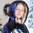 thumbnail image 5 of NIEWTR Boys Girls Kids Hooded Bathrobe,Soft Flannel Loungewear Robe with Adjustable Tie,Cartoon Print,for Toddlers to Kids 2-12 Years Toddler Pajamas(6-15 Years), 5 of 5