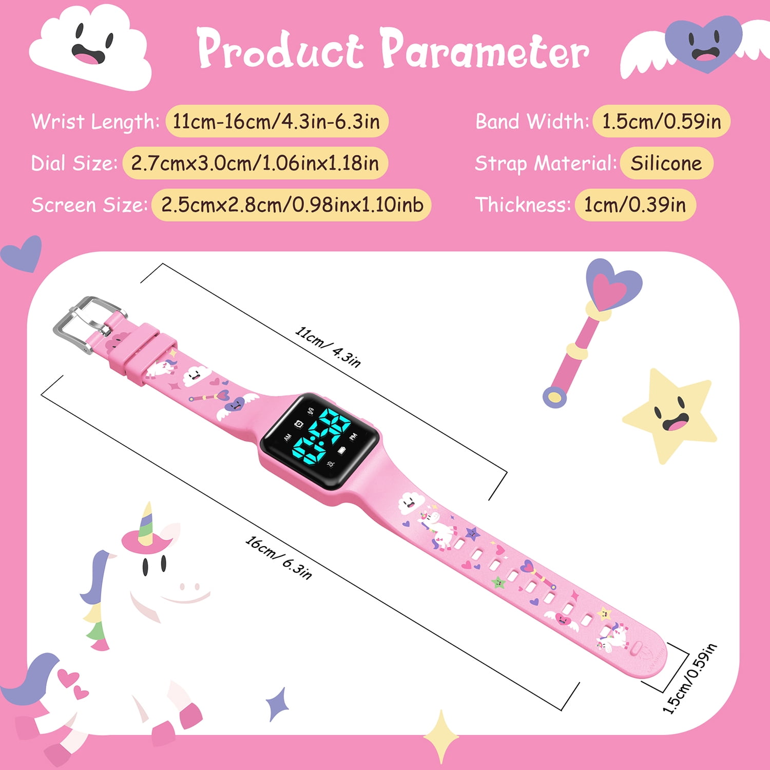Kids Potty Training Watch Music Reminder Timer Watch with Countdown/Alarm Clocks/Music,Toilet Training Watch for Girls Boys Waterproof Rechargeable Gift for Kids