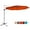 Brick Red, variant on Costway 11' Patio Cantilever Offset Umbrella 360 degrees Rotation Aluminum Tilt Beige