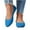 Sky Blue, variant on Owordtank Women Square Toe Ballets Flats, Slip On Classical Walking Shoes for Wedding/Dating