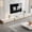 White-C1, variant on Modern Entertainment Center with Storage, 142" Extra Large TV Stand for Living Room with Sintered Stone, Floor TV Console Modular Media Console for 75+ Inch TVs