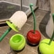 thumbnail image 4 of Juego de cepillos de baño con base en forma de cereza, mango ergonómico antideslizante, colores brillantes, cepillo de limpieza para baño, 4 of 8