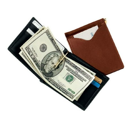 Royce Leather 108 Black 5 Men S Cash Clip Wallet With Outside Pocket Black - 