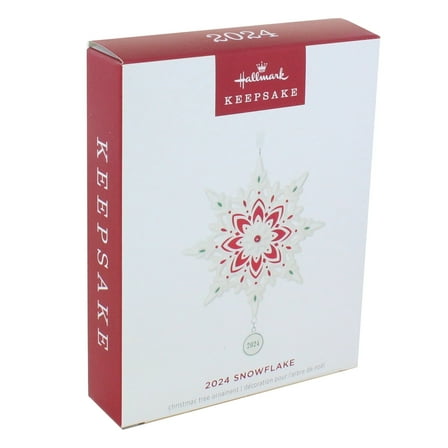 Snowflake 2024 Porcelain Keepsake Ornament