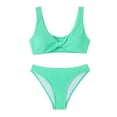 thumbnail image 4 of Babysbule Women's Bikini Sets Swimsuit Summer Solid Color Swimwear Two-piece Slim Swimsuit Bikini Straped Bathing Suit, 4 of 4