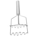 thumbnail image 4 of MasteelfCA 1pc Stainless Steel Potato Press Baking Tool Wave Type Potato Press for Home Restaurant (Silver), 4 of 8