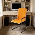 thumbnail image 4 of Chair Cover,Quilted Non-Slip Washable Protective Armchair Cover for Desk Computer Chair, Home Study Seating,Orange, 4 of 6