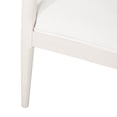thumbnail image 4 of GDF Studio Covey Mid Century Modern Fabric Upholstered Wood Dining Chairs, Set of 2, Off White Linen and Bleached Wood, 4 of 8