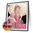 thumbnail image 2 of 5D Kit Rhinestone Imágenes DIY Señora digna Taladro redondo completo Pintura de diamante Likrtyny Arte deco, 2 of 9