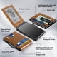 thumbnail image 2 of Wallet umoven - Cartera para hombre, con bloqueo RFID, piel marrón, 2 of 6