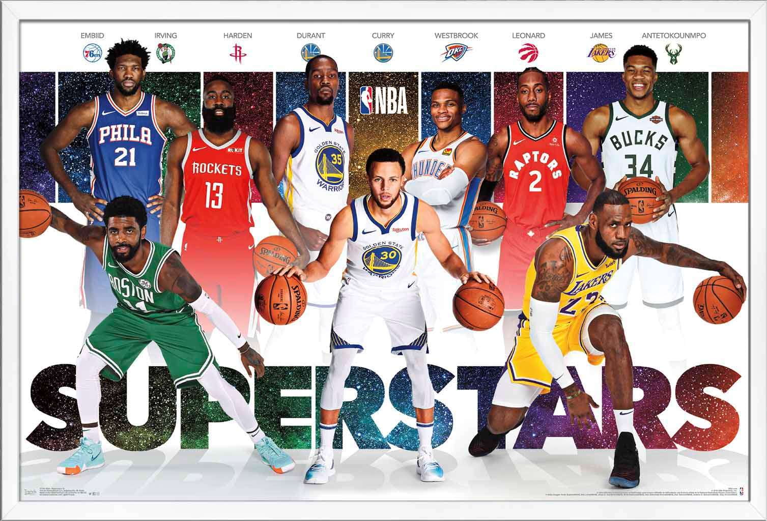 NBA League Superstars Poster