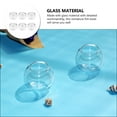 thumbnail image 6 of DEEPCRAFF Miniature Fish Bowls Glass 6Pcs 0.9In Round Decorative, 6 of 6