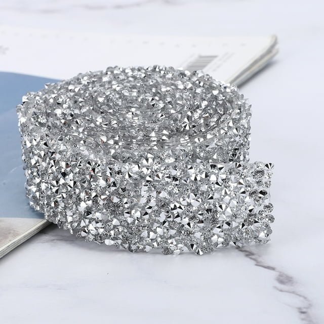 Delicate Rhinestone Chain, Exquisite Iron On Rhinestone Chain, For Wedding Dress, Sandal, Shoes 150cm,180cm
