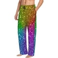 thumbnail image 2 of Xecao Colorful Glitter Men's Straight Lounge Pajama Pants: The Ultimate in Comfortable Sleepwear, 2 of 9