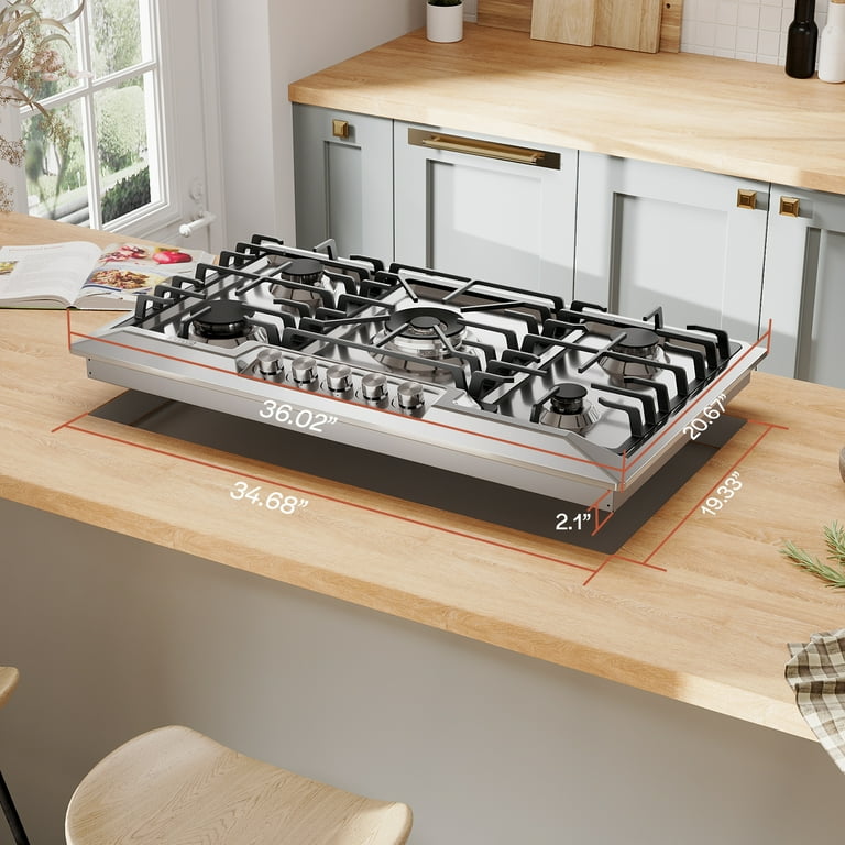 Recessed gas cooktop new arrivals