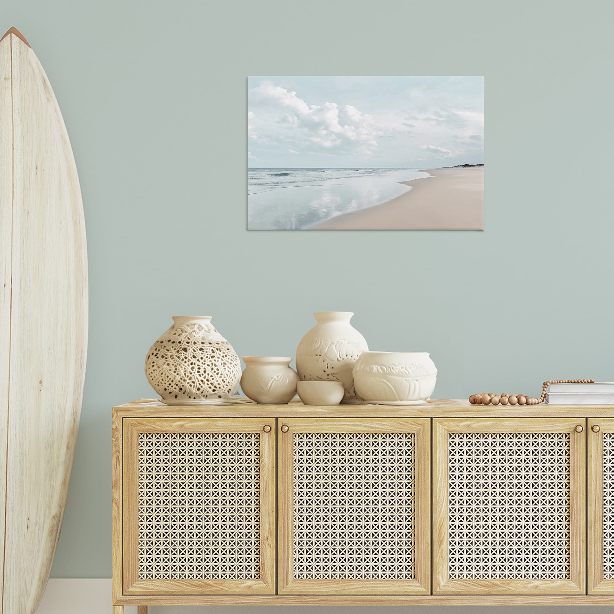 Stupell Industries Endless Beach View Nautical & Beach Photography Wrapped Canvas Art Print Wall Art, 30 x 20