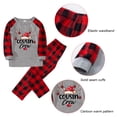 thumbnail image 4 of Conjuntos de pijamas familiares a juego para niños, pijamas navideños con camiseta de manga larga y pantalones, ropa de descanso-3-4 años, 4 of 5