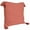 Deep Coral, variant on 18 x 18 x 18 in. Red Solid Color Zippered 100 Percent Cotton Throw Pillow - Set of 2