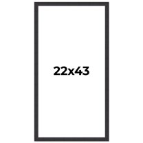 22x43 Frame Black Real Wood Picture Frame Width 1.25 Inches | Interior Frame Depth 0.5 Inches |