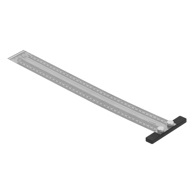 Stainless Steel Ruler, 15.7in High-Accuracy Metric Hole Ruler, For Woodworking Marking Measuring