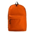 thumbnail image 2 of K-Cliffs Classic Backpack 18" Simple Student School Bookbag Basic Travel Daypack with Curved Shoulder Straps Orange, 2 of 4