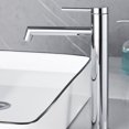 thumbnail image 2 of UMANYI Tall Bathroom Vessel Sink Faucets in Chrome with Lines Single Hole Single Handle Stainless Steel Vanity Vessel Faucet for Sink 1 Hole, 2 of 6
