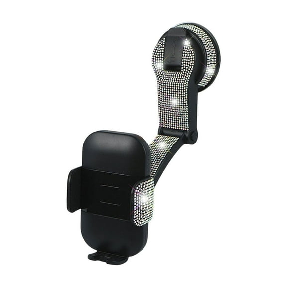 Deeceymbur Car Diamond Inlaid Mobile Phone Support Suction Cup Type Car Universal Multifunctional Rotating Navigation Bracket