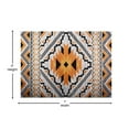 thumbnail image 4 of Flash Furniture Payson 60x84" Cotton Area Rug in Orange/White, 4 of 4