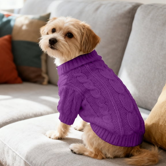 Sweater Extra Small Knitted Chihuahua Sweater Yorkie Teacup Sweaters For Small Girl Male Fall Winter Puppy Cat Length 26Cm(No. 10 Size) Pet Clothes Birthday Gift For Pet Dog Cat