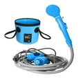 thumbnail image 2 of Bomba de ducha portátil con cubo, versátil para jardinería, limpieza de mascotas, senderismo Azul, 2 of 8