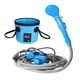 thumbnail image 2 of Ducha portátil, ducha de viaje, lavadora de coche, ducha USB, ducha de Camping con cubo plegable para senderismo, dormitorio, viajes al aire libre Azul, 2 of 9
