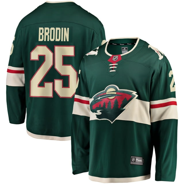 Jonas Brodin Minnesota Wild NHL Fanatics Breakaway Home Jersey, X-Large