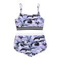 thumbnail image 4 of iiniim Kids Girls Camouflage Tank Crop Top Shorts Set Sports Workout Athletic Outfit Dancewear, 4 of 7