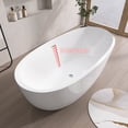 thumbnail image 5 of Mody 59" Acrylic Freestanding  Soaking Bathtub - Gloss White, 5 of 35