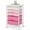 Rose Pink, variant on Utility Cart with 5 Drawers,Storage Drawer Cart with Wooden Tabletop and Lockable Wheels,Craft Storage Trolley Cart,5-Tier Rolling Utility Cart on Wheels,Rose Pink