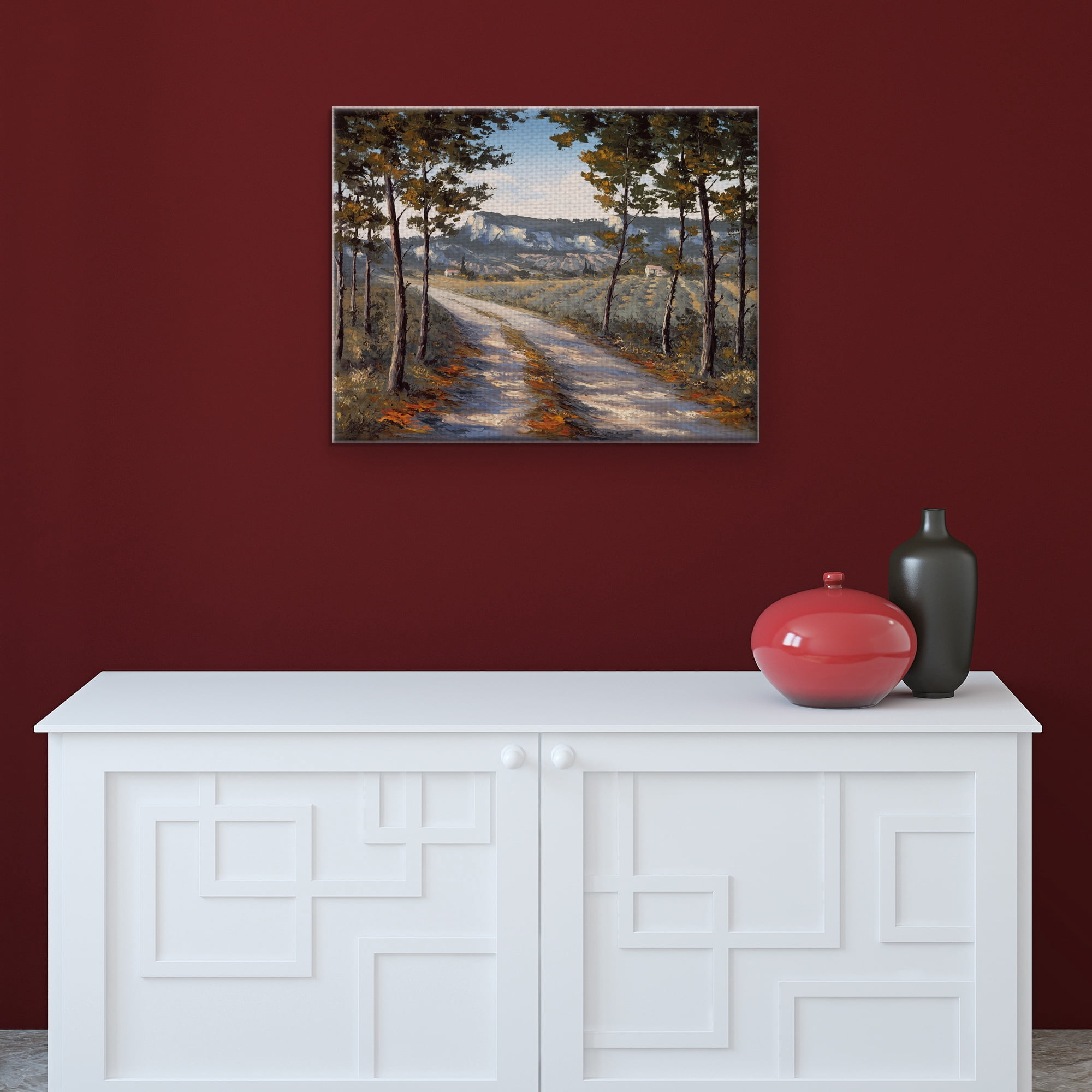 Masterpiece Art Gallery Farmhouse Nature Path IV By Raymond Gizzi Canvas Art Print 22" x 28"
