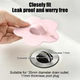 thumbnail image 6 of UNLLLL Flower Sink Stopper, Basin Plug with Hair Catcher, Flexible Rubber Drain Strainer Cover, Seals Tightly for Bathroom Washbasin, for Kitchen Sink (Pink), 6 of 7