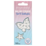 Salon Perfect Nail Art Stickers, Y2K Butterflies, 1 Sticker Sheet