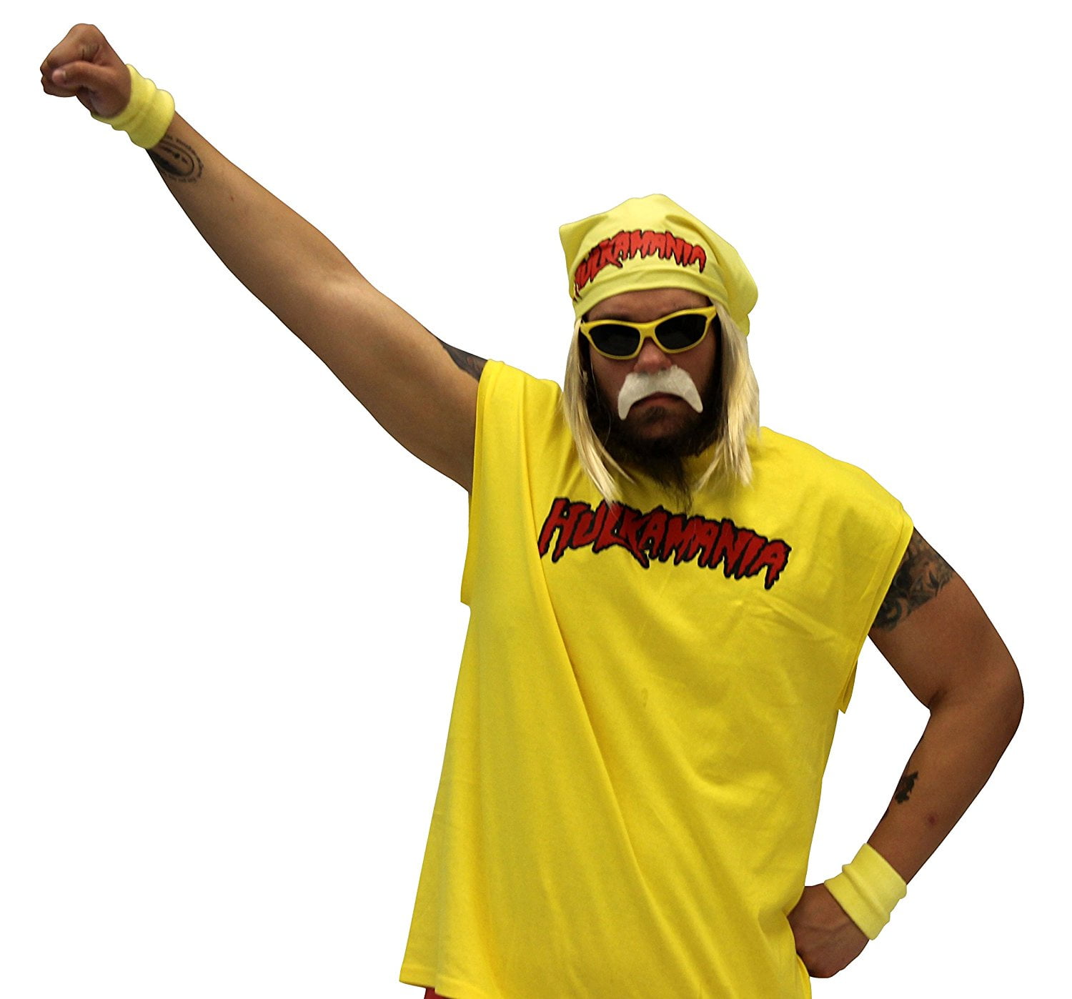 Hulk Hogan Hulkamania Adult Complete Costume Set 