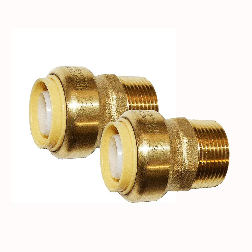 Push-to-Connect Plumbing Fittings Brass Pipe Connector T Fittings for Copper 6, 1/2 Inch PEX Push Fit Plumbing Tee Lead Free 1/2 CPVC 