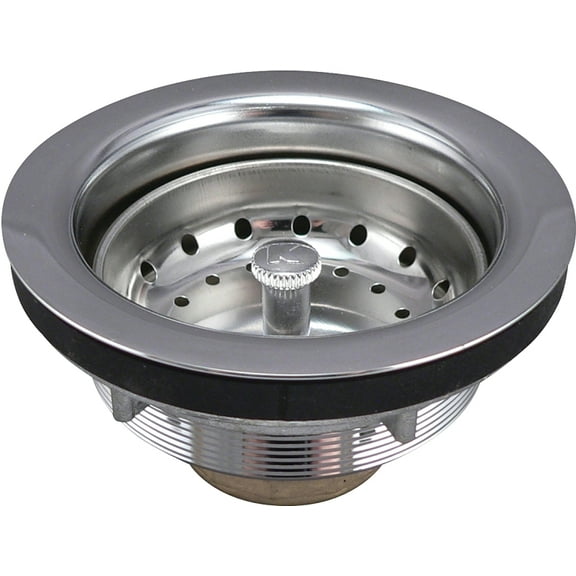 Keeney  3-1/2 in. Chrome  Brass  Sink Strainer