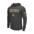 thumbnail image 2 of Men's Colosseum Heather Black Arizona Wildcats Team OHT Military Appreciation Long Sleeve Hoodie T-Shirt, 2 of 4