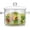 1400ml-Double-handled pot, variant on Glass Saucepan with Cover,1.6L/54 OZ Heat-resistant Glass Stovetop Pot and Pan with Lid, The Best Handmade Glass Cookware Set Cooktop Safe for Pasta Noodle, Soup, Milk, Baby Food (1.6L/54OZ)