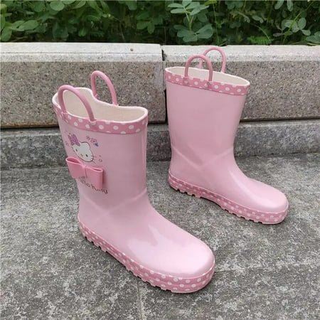 

Sanrio Hello Kitty Rain Boots Children Comfortable Anime Can Be Worn In All Seasons Children‘s Shoes Water Shoes Kids Kawaii Hot