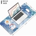 thumbnail image 3 of XXL Blue Ink Painting Desk Mat - 32"x12" Extended Large Gaming Mouse Pad, Cute Office Supplies, Decorative Desk Pad for Laptop & Keyboard, Ideal for Men & Women, 3 of 6