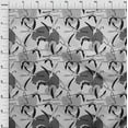 thumbnail image 4 of oneOone Georgette Viscose Light Gray Fabric Flamingo Craft Projects Decor Fabric Printed By The Yard 42 Inch Wide, 4 of 5